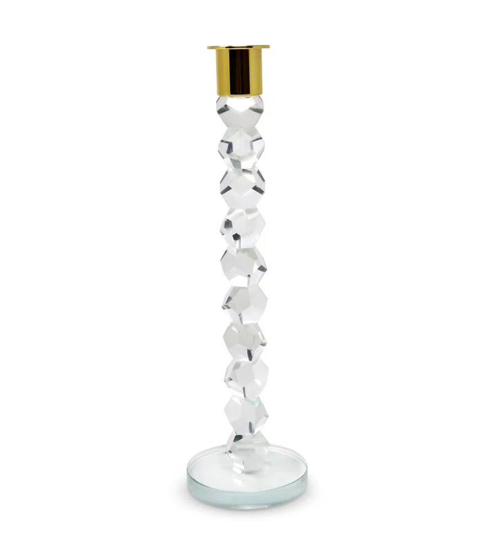 Crystal Dimensional Candlestick with Tip Tall | Wayfair North America
