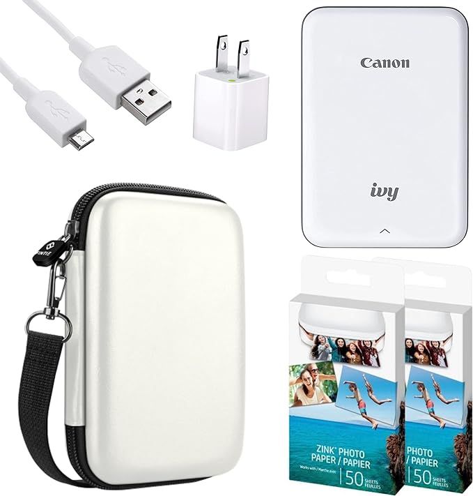 Canon Ivy Mobile Instant Mini Photo Pocket Printer Bluetooth, Portable, Slate Gray, Includes 2x3... | Amazon (US)