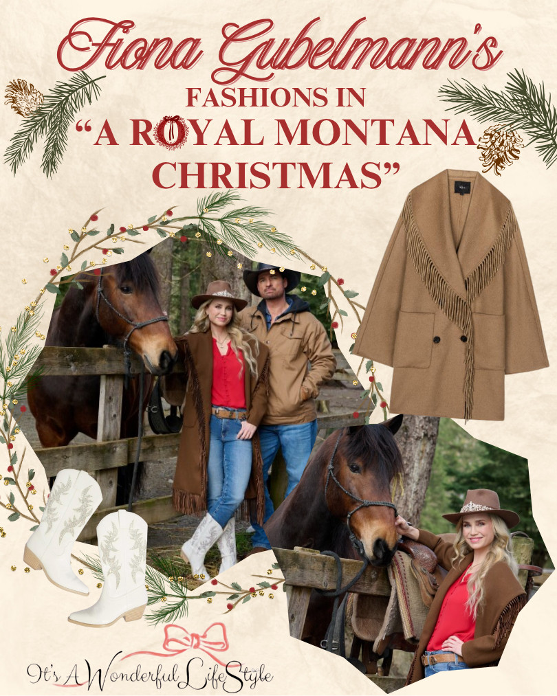 Get Fiona Gubelmann's stylish, chic coat and boots in "A Royal Montana Christmas" on Hallmark Channel! 

You can grab them in my LTK Shop. 

 #LTKSeasonal #LTKFindsUnder100 #LTKStyleTip