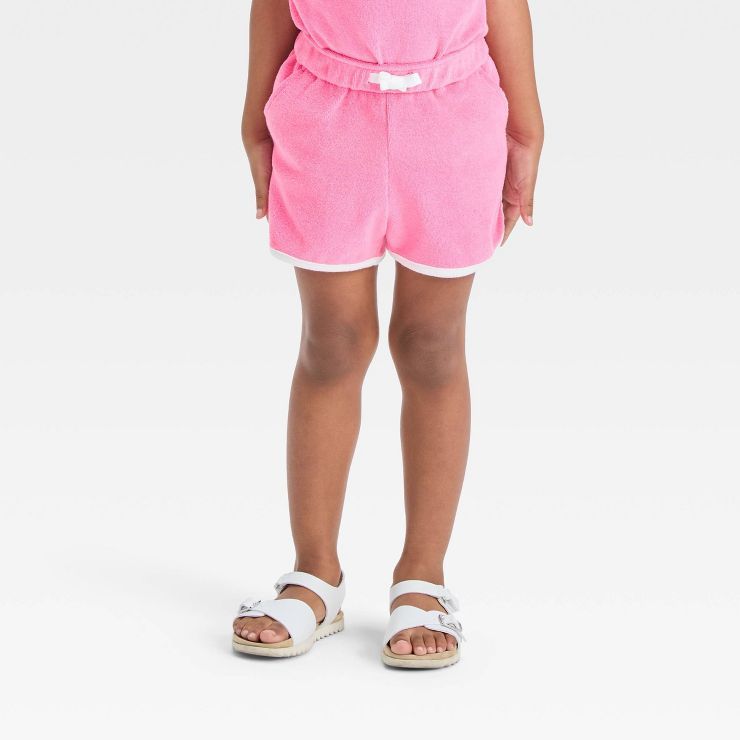 Toddler Girls' Terry Shorts - Cat & Jack™ Pink | Target