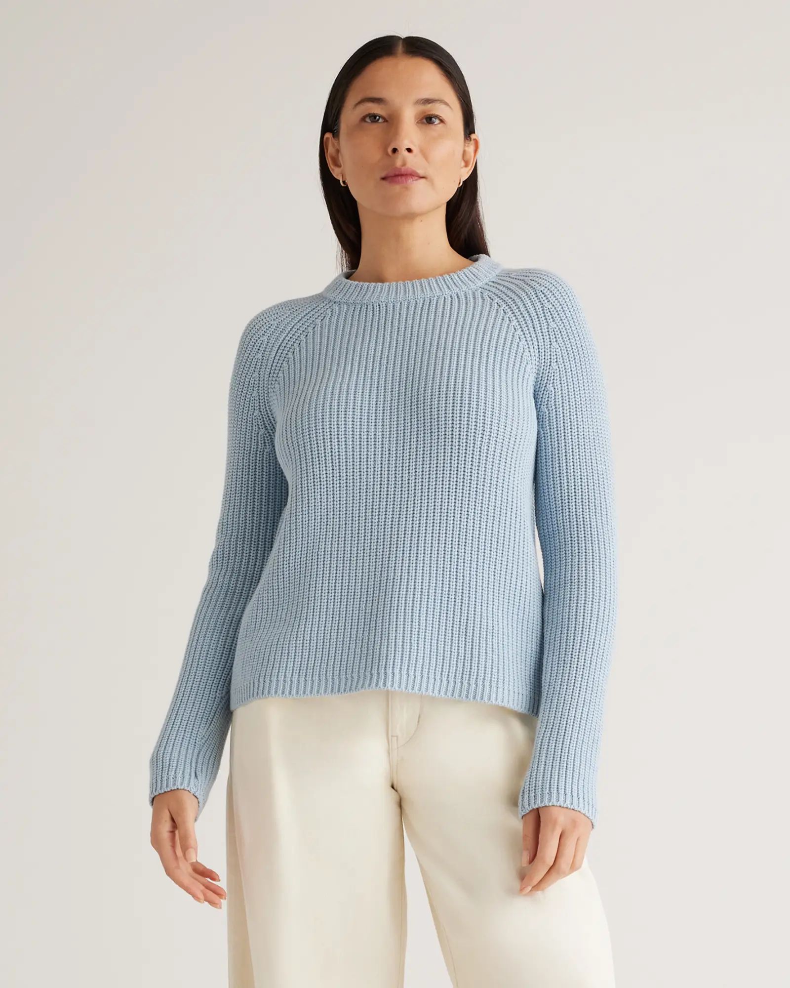 Women's 100% Organic Cotton Fisherman Crew Sweater | Quince