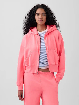 VintageSoft Wedge Zip Hoodie | Gap (US)