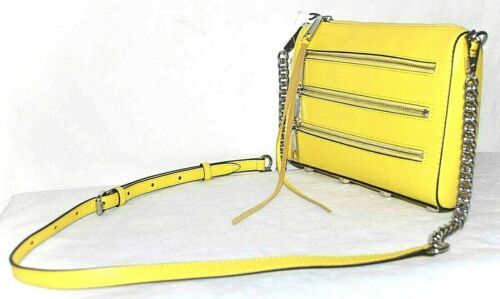 Rebecca Minkoff Mini 5 Zip Leather Crossbody Bag $198 | eBay AU