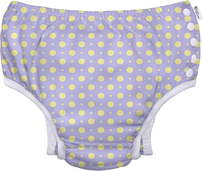green sprouts Baby Toddler Eco Snap Swim Diaper - Lavender Polka - 6mo | Amazon (US)