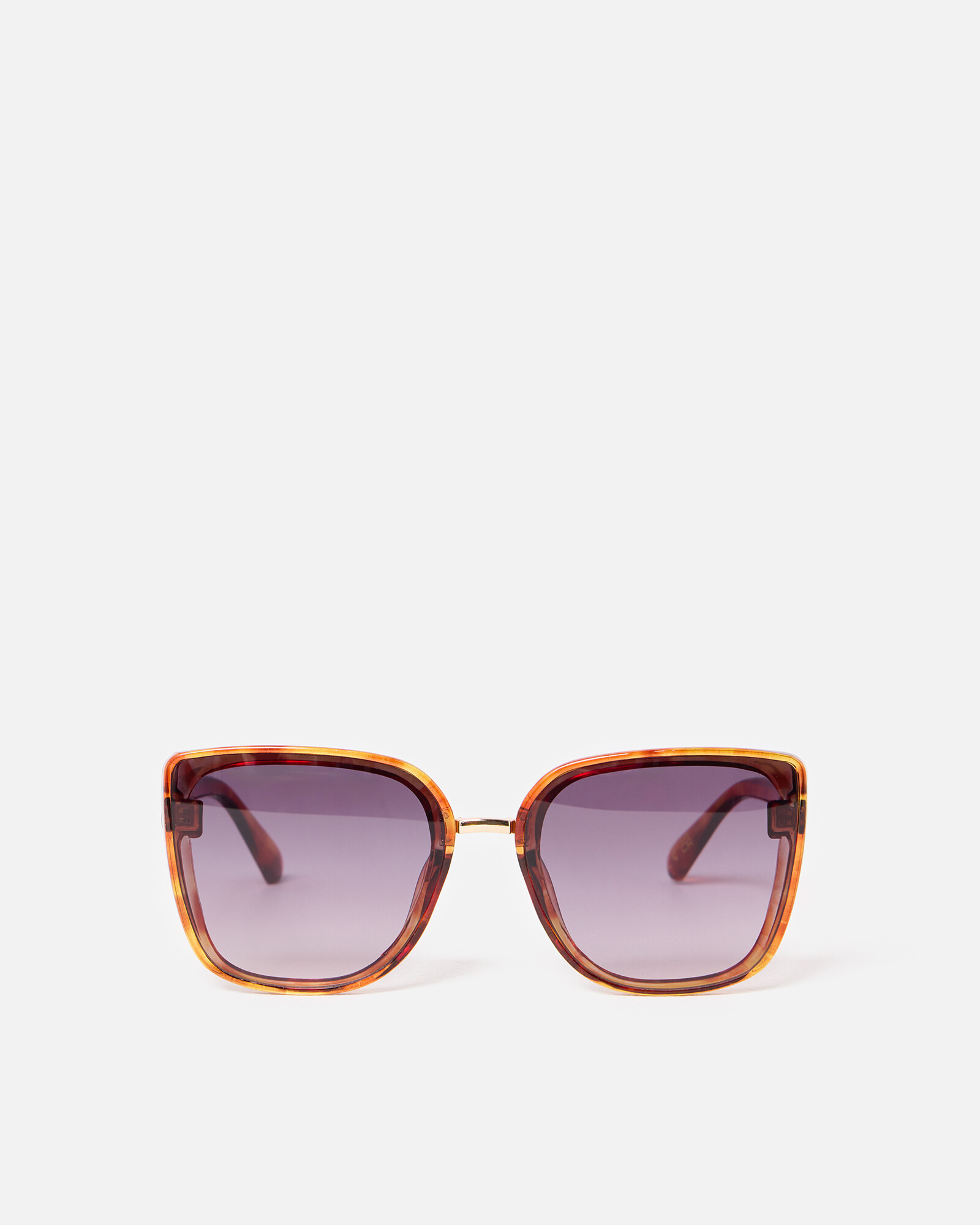 Amber Faux Tortoiseshell Cat Eye Oversized Sunglasses | Oliver Bonas (Global)
