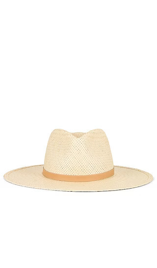 Janessa Leone Sherman Hat in Neutral. - size S | Revolve Clothing (Global)