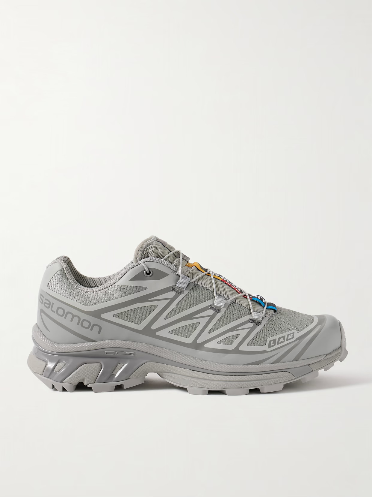 Salomon - Xt-6 Rubber-trimmed Mesh Sneakers - Gray | NET-A-PORTER (US)