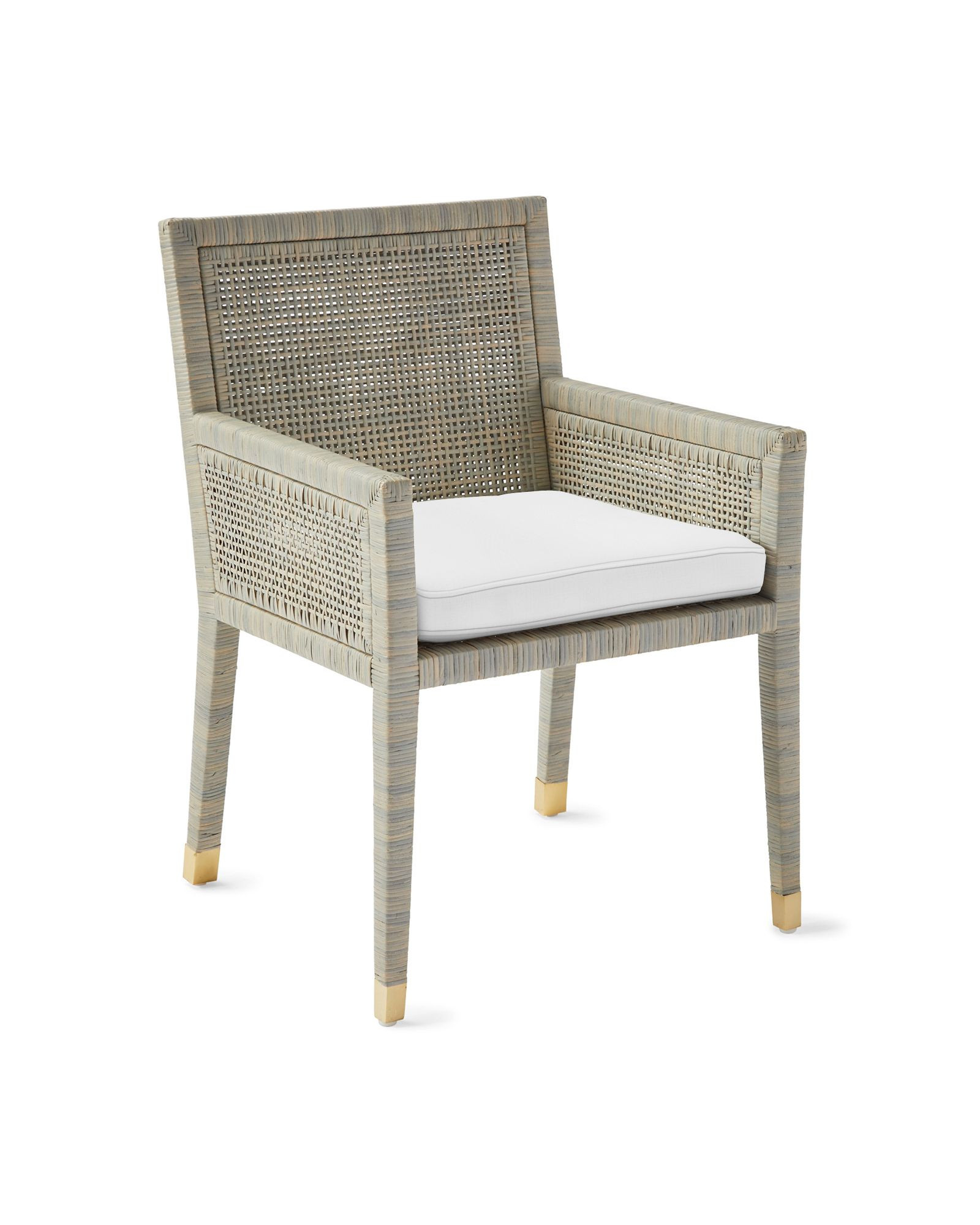 Balboa Rattan Armchair - Mist | Serena and Lily