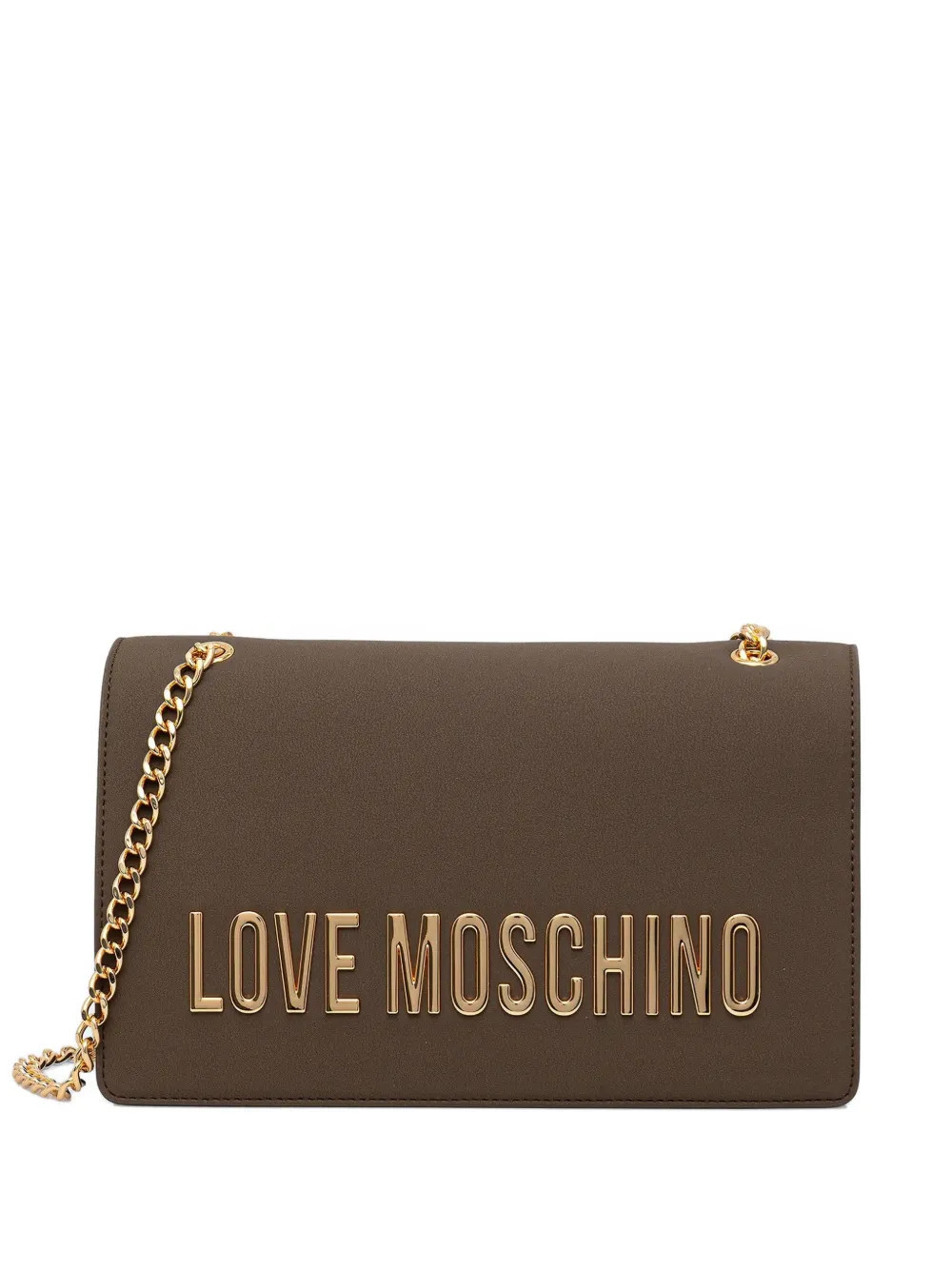 Love Moschino chain-strap cross body bag - Brown | Farfetch Global