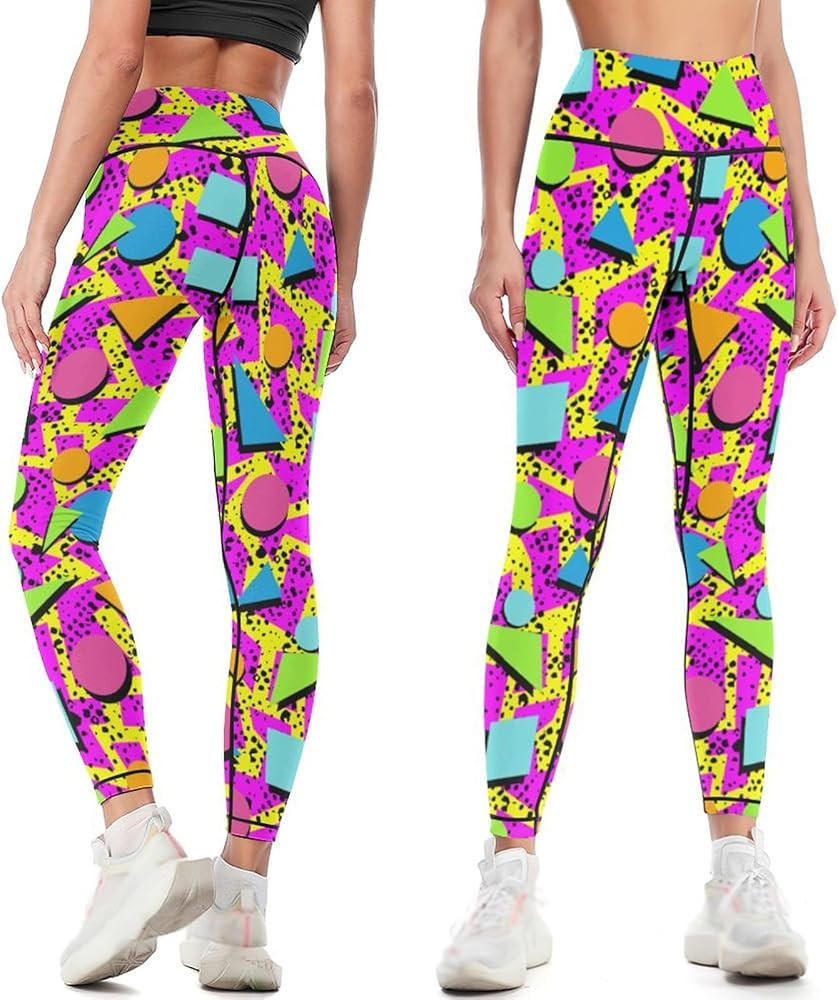 High Waisted Yoga Pants for Women Tummy Control 4 Way Stretch Running Workout Leggings Athletic Y... | Amazon (US)