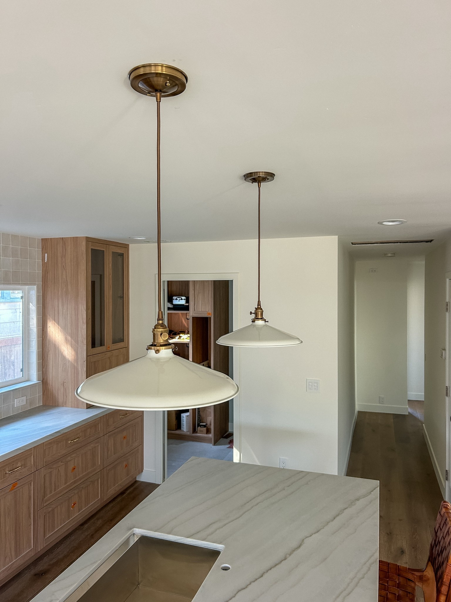 New pendant lights for our kitchen reno! Found these beauties on Etsy. Very cottage / vintage vibe. These are in the brass finish

#LTKHome