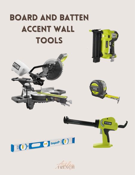Tools needed for a board and batten accent walls! DIY tools  

#LTKhome