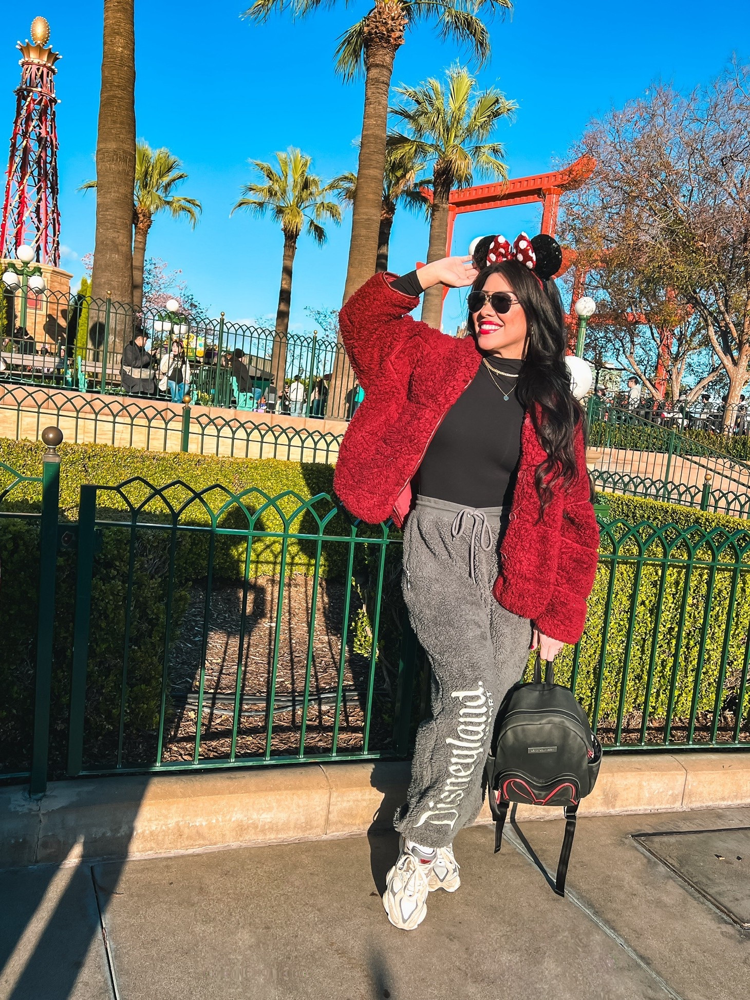 Cozy chic park days are the best! This jacket is originally from Anthroplogie and is oversized in a small. Even my fluffy Sherpa pants are a small as well!!❤️🙌🏼🥰 

#LTKSeasonal #LTKdayinmylife #LTKOver40
