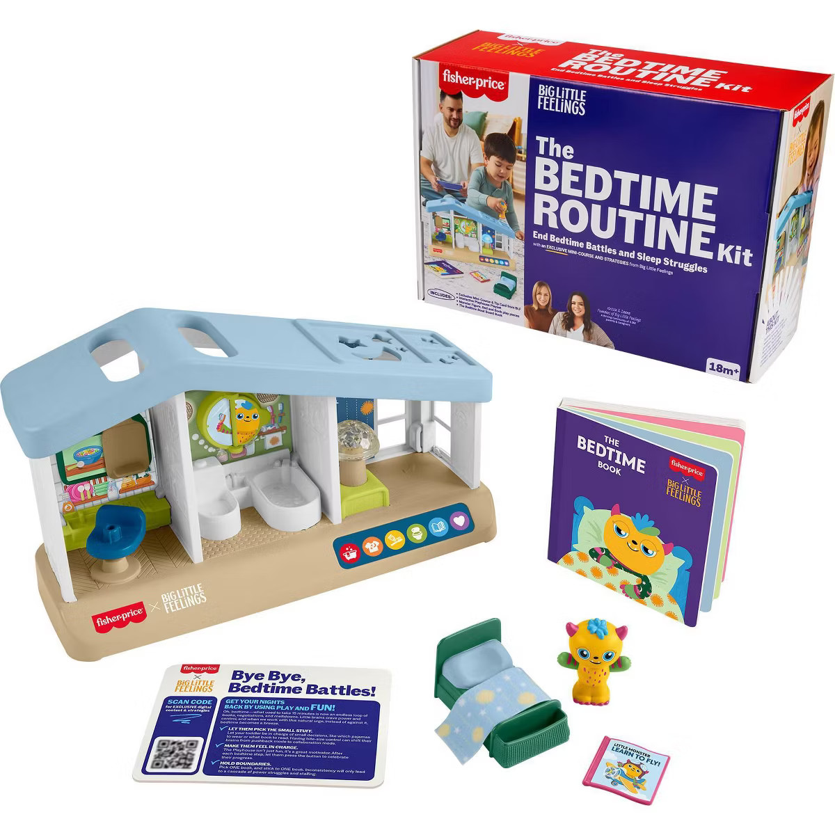 Fisher-Price Big Little Feelings Bedtime Routine Kit: Set of Toys & Tips for Toddlers & Kids | Target