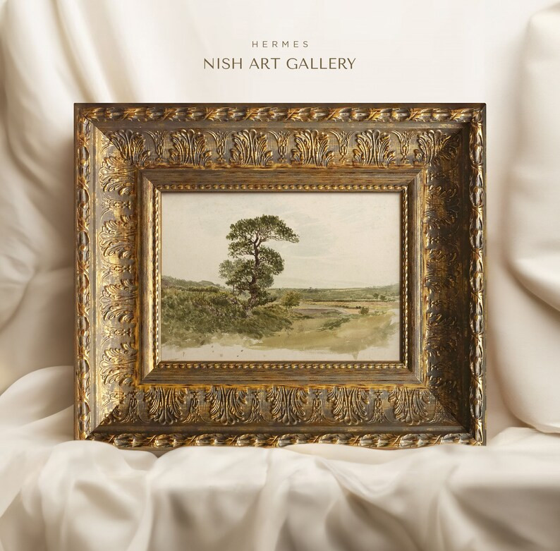 Vintage Art Framed, Vintage Landscape Painting, Antique Replica Painting, Housewarming Gift, Vint... | Etsy (US)