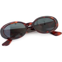 Vintage 90S Brown Tortoise Oval Sunglasses | Etsy (US)