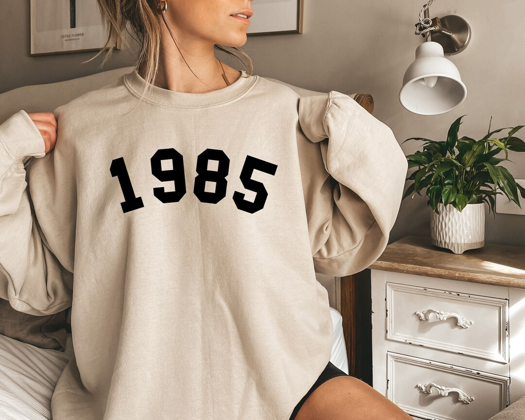 Birth Year Sweatshirt Birthday Sweatshirt 1985 Birth Year - Etsy | Etsy (US)