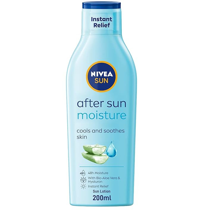 Nivea Sun Moisturising After Sun Lotion With Aloe Vera Silky Skin Feeling 200ml | Amazon (US)