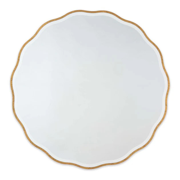 Golden Wave Round Mirror | Cailini Coastal