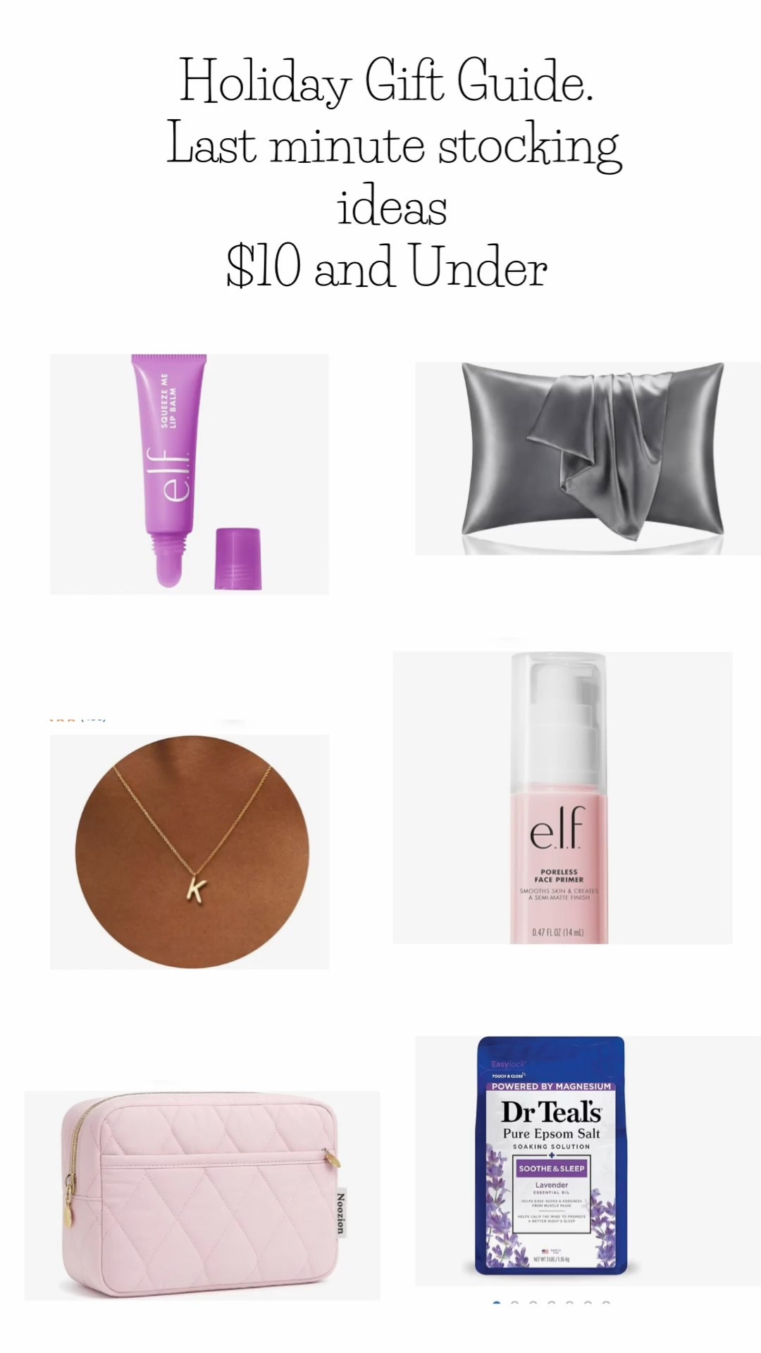 Need last minute stocking stuffer ideas under $10, I got you! I have the pillow case and I can’t sleep without it! 

#LTKHoliday #LTKGiftGuide #LTKSaleAlert