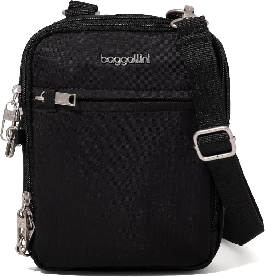 Baggallini Securtex\u00ae Anti-theft Mini Everything Crossbody Bag, 6.3"x8.25" Rfid, Locking Zipp... | Amazon (US)