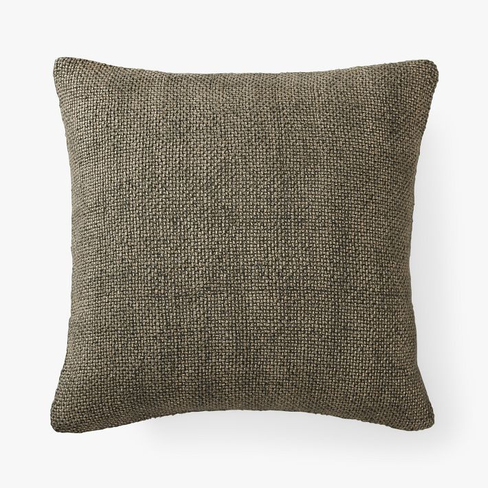 Faye Textured Linen Pillow Cover | Pottery Barn Teen
