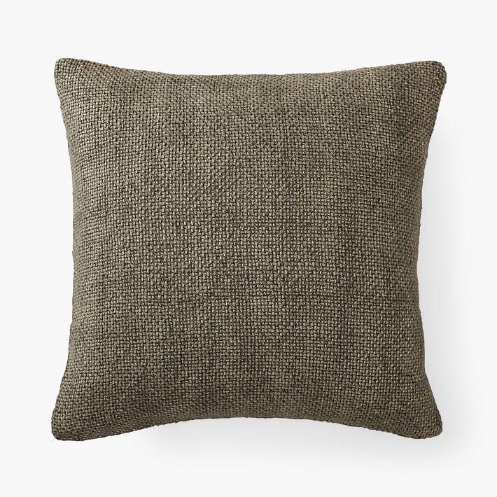 Faye Textured Linen Pillow Cover | Pottery Barn Teen