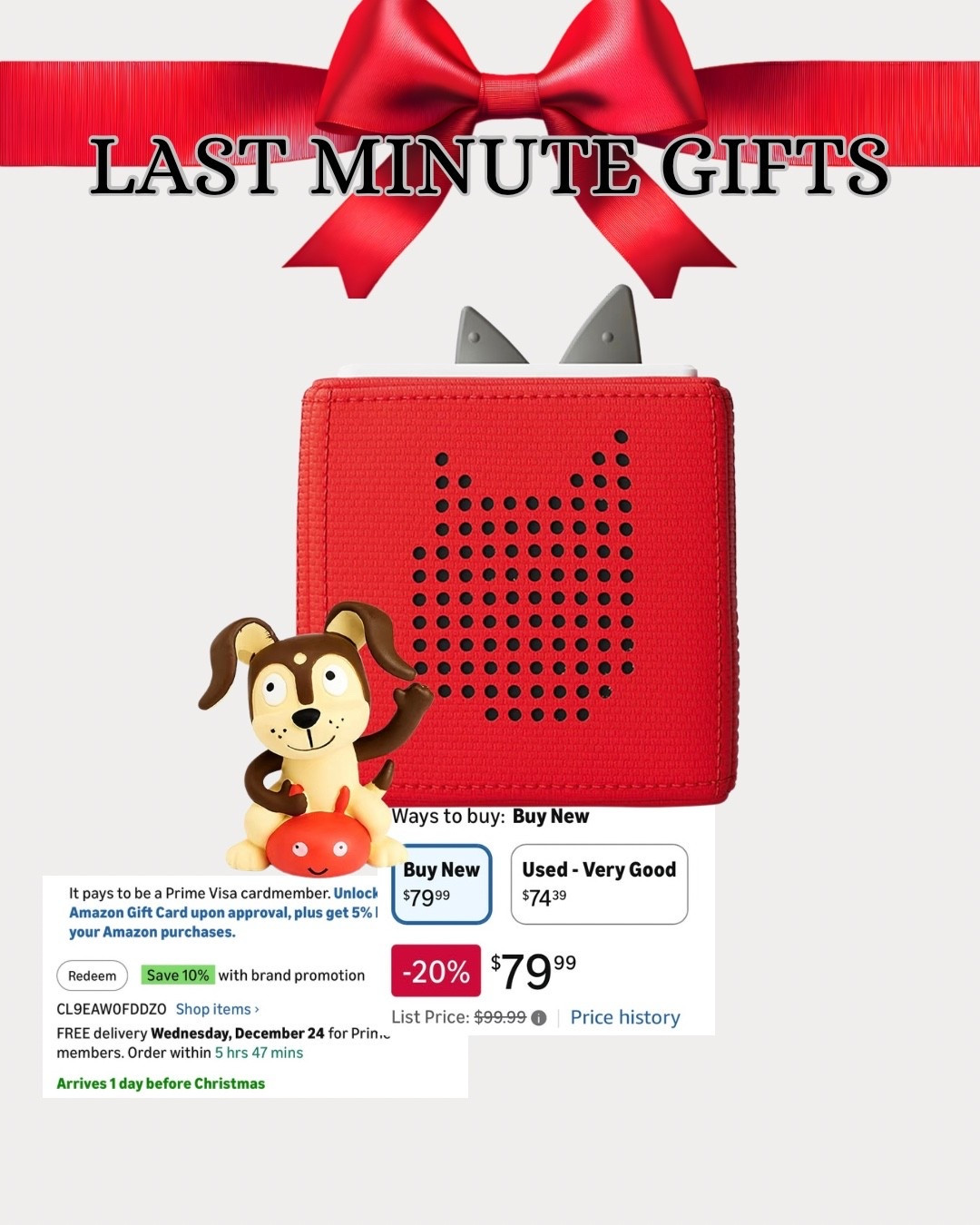 Last-minute gift idea- Tonies box on SALE!

#LTKHoliday #LTKSaleAlert #LTKGiftGuide