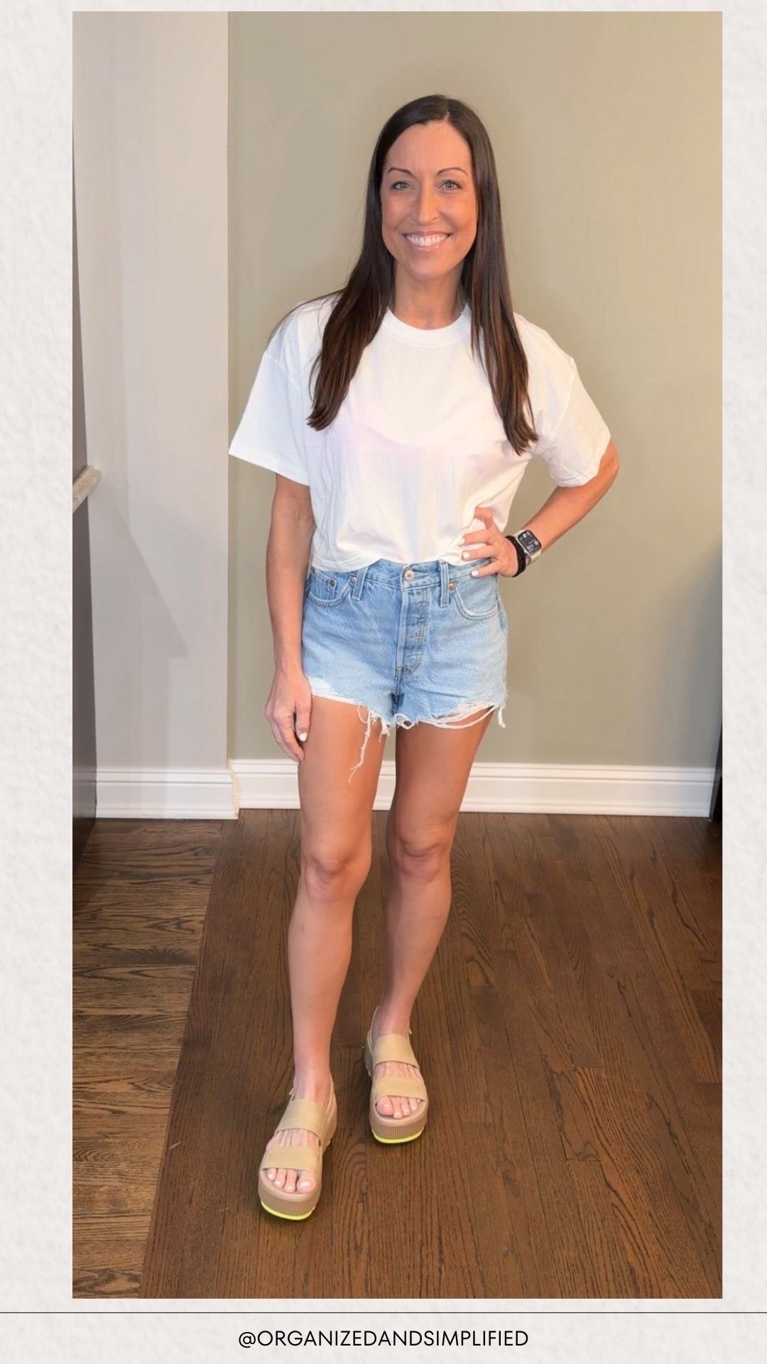 These @levi jean shorts are a staple in the summer!  Obsessed with the Reef sandals! 

#LTKSwim #LTKTravel #LTKootd