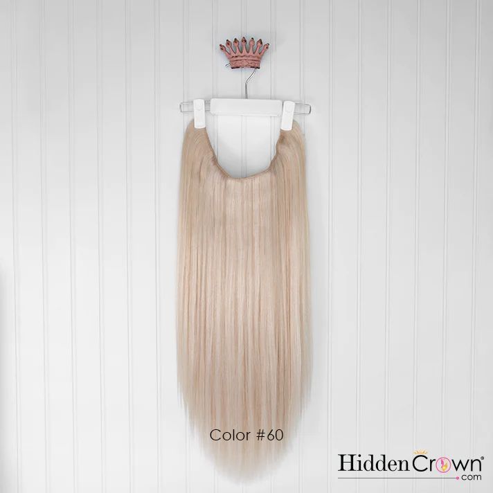 Halo® Extension | Platinum Clearest Blonde | #60 | Hidden Crown Hair