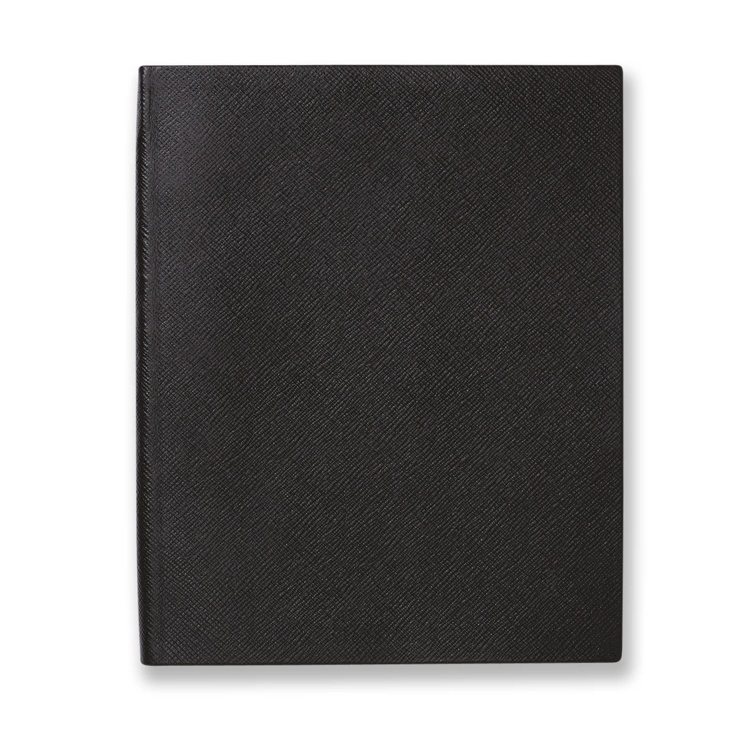 Portobello Notebook in Panama in black | Smythson | Smythson