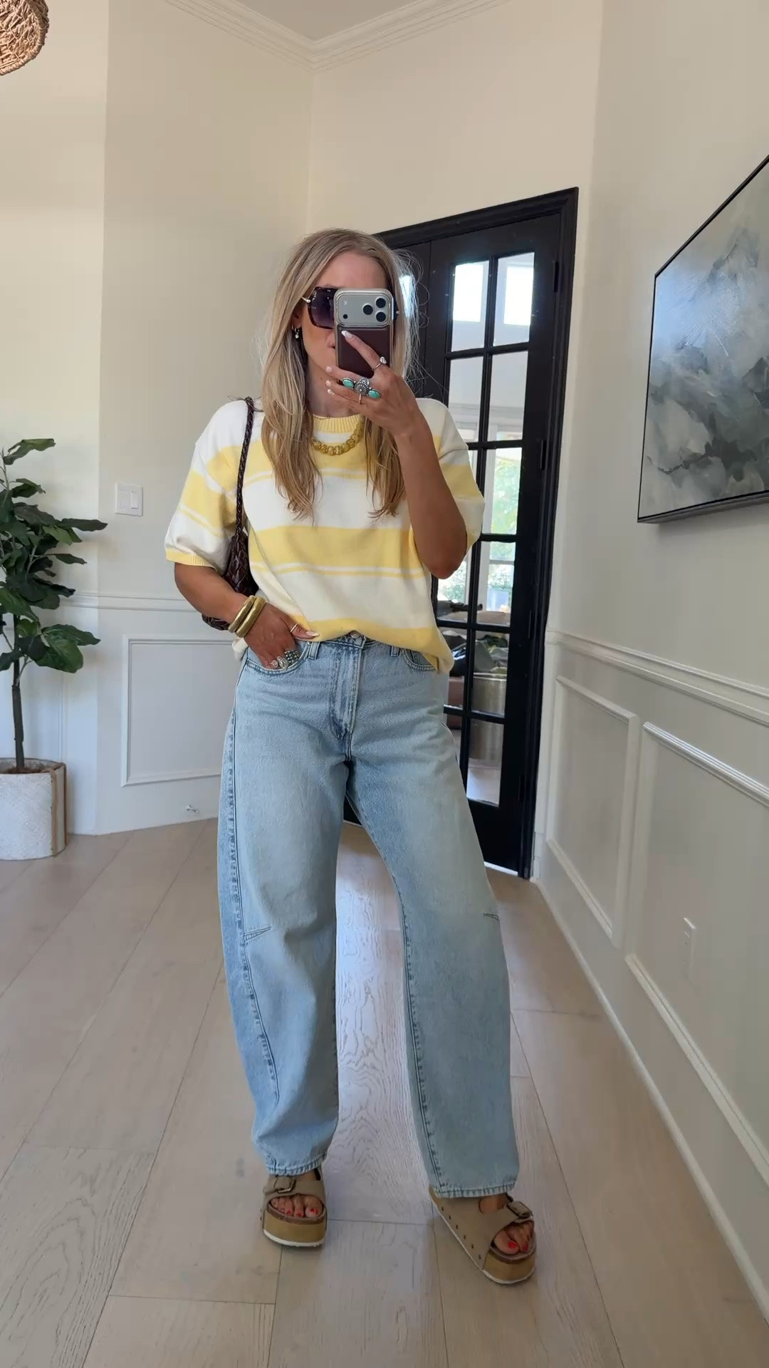 Head to toe Amazon outfit! I’m loving this better yellow, short sleeved sweater— it’s perfect for warm fall days🍂

#LTKdayinmylife #LTKgrwm #LTKootd