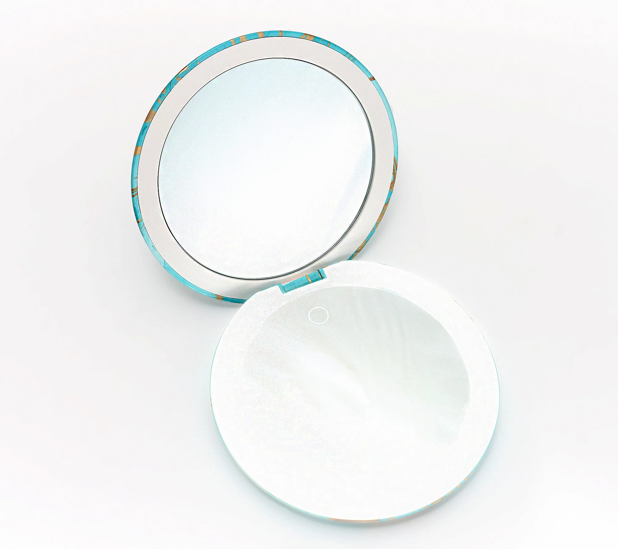 Fancii Lumi Luxe Compact LED Mirror w/ 10x/1x Magnification | QVC