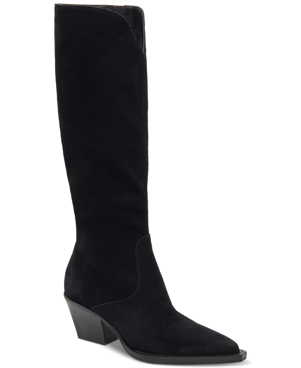 Dolce Vita Women's Raj Pointed-Toe Tall Boots - Onyx Suede | Macy's