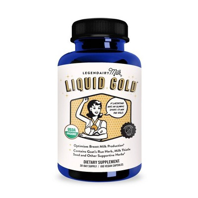 Legendairy Milk Liquid Gold Lactation Vegan Supplement Capsules - 180ct | Target