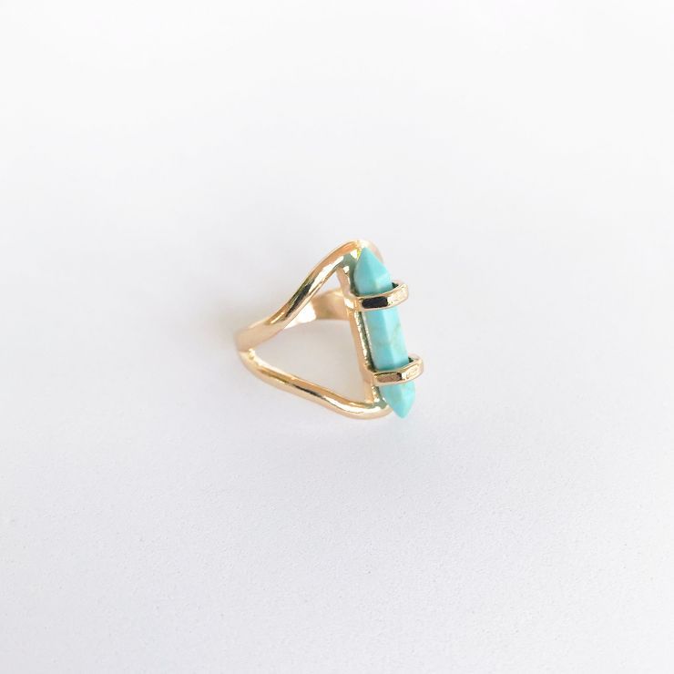 Sanctuary Project Semi Precious Turquoise Crystal Ring Gold | Target