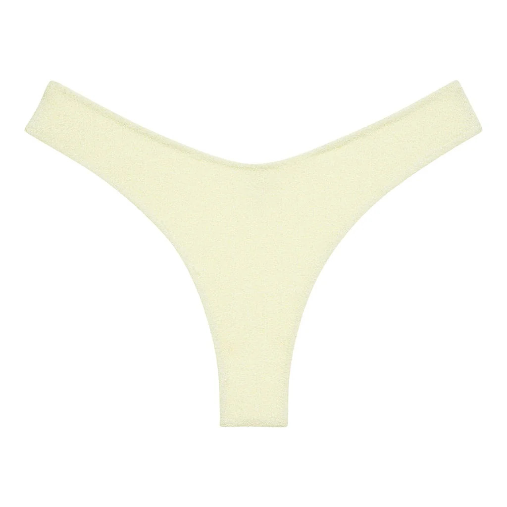 Buttercream Rib Lulu (Zig-Zag Stitch) Bikini Bottom | Montce