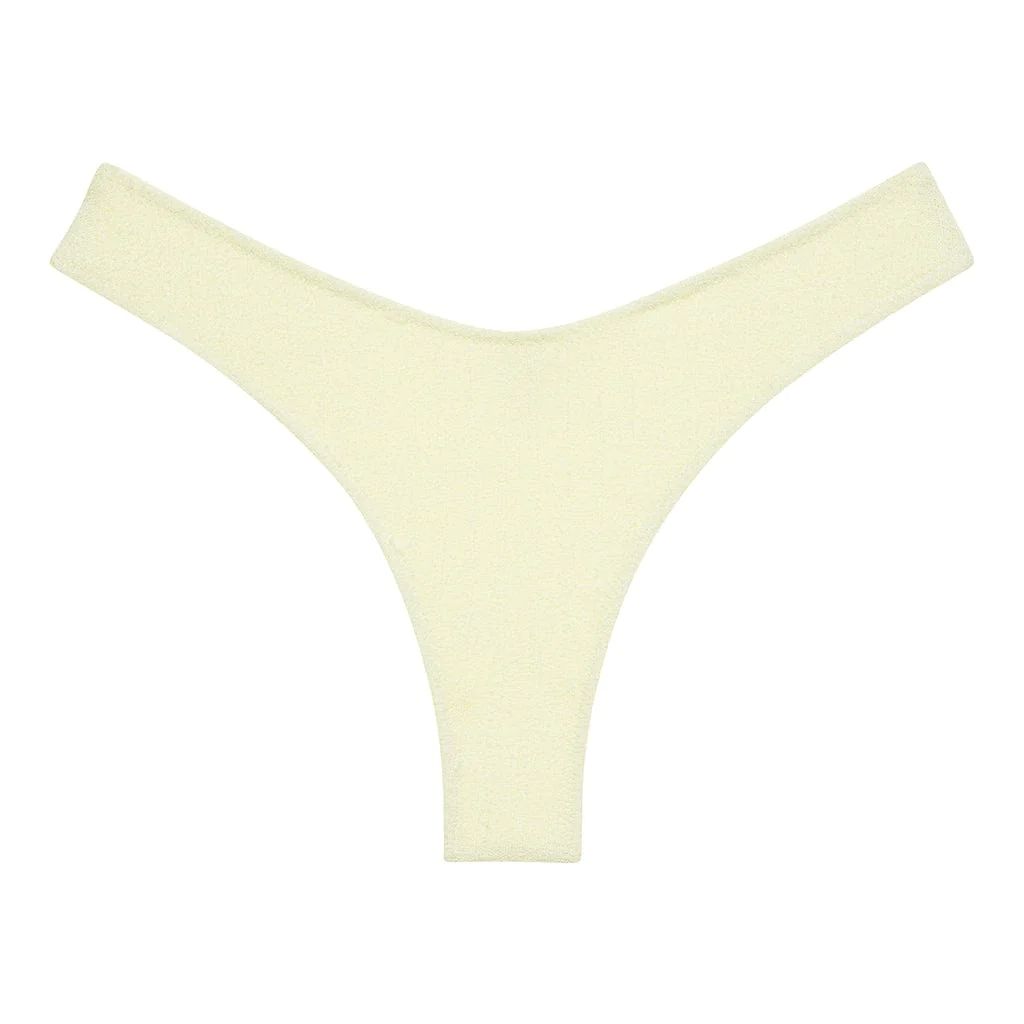 Buttercream Rib Lulu (Zig-Zag Stitch) Bikini Bottom | Montce