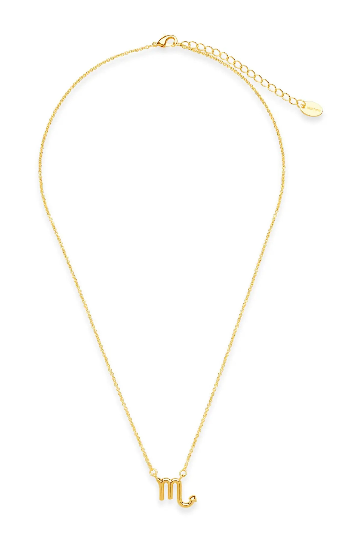 Sterling Forever 14K Yellow Gold Plated Zodiac Pendant Necklace - Scorpio at Nordstrom Rack | Nordstrom Rack