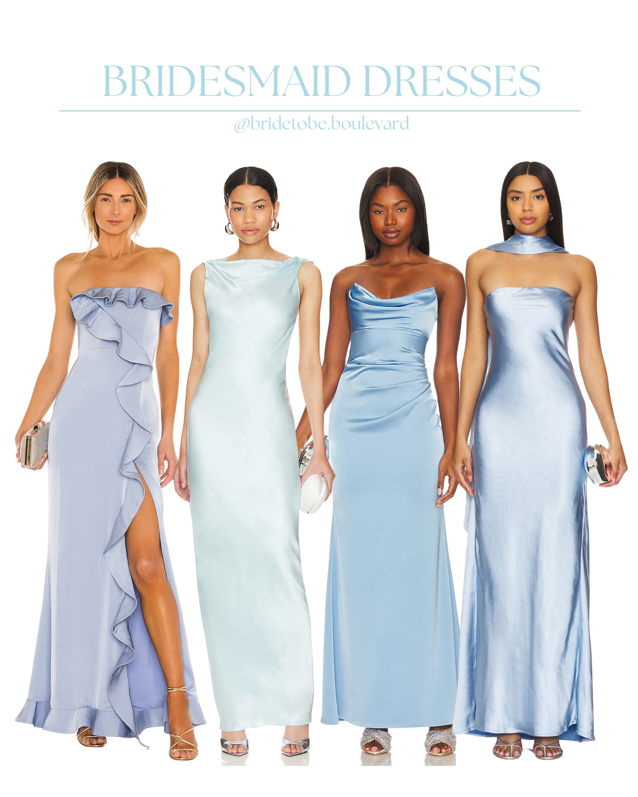 🩵 Something Blue 🩵 These stunning blue bridesmaid dresses are perfect for adding a touch of elegance to your wedding day. Whether you’re going for soft and airy or bold and sophisticated, these shades of blue will complement any wedding theme beautifully. Shop now for your bridal party! #BridesmaidStyle #BlueDresses #WeddingInspo #LTKBridal 

 #LTKParties #LTKStyleTip #LTKWedding