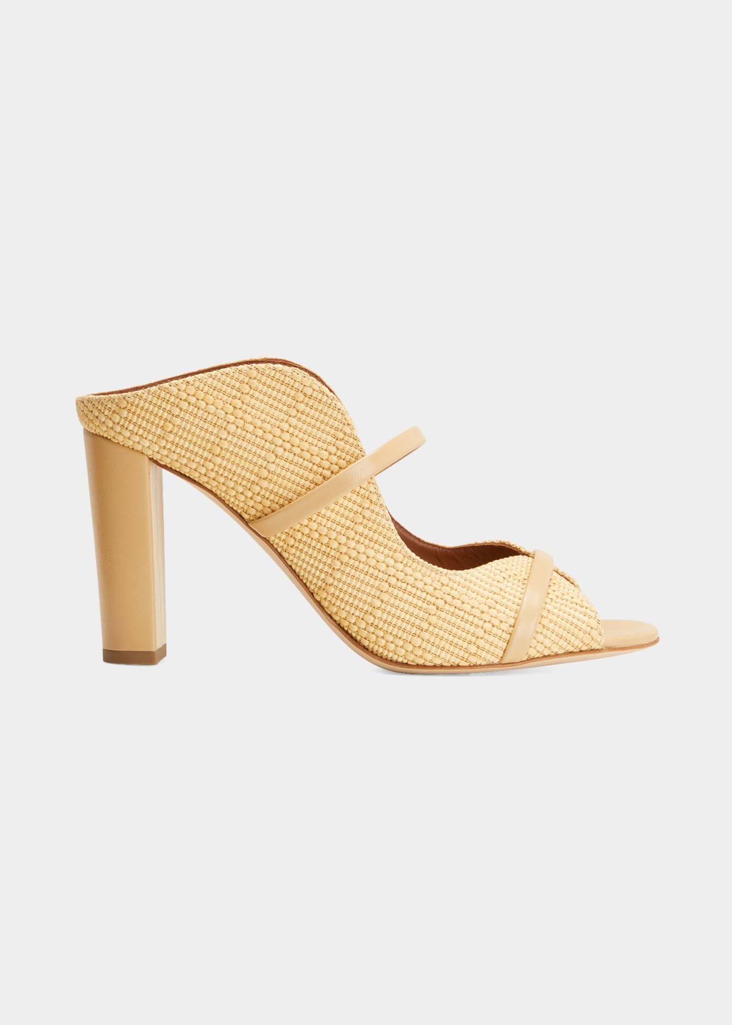Malone Souliers Norah 85mm Raffia Mules | Bergdorf Goodman