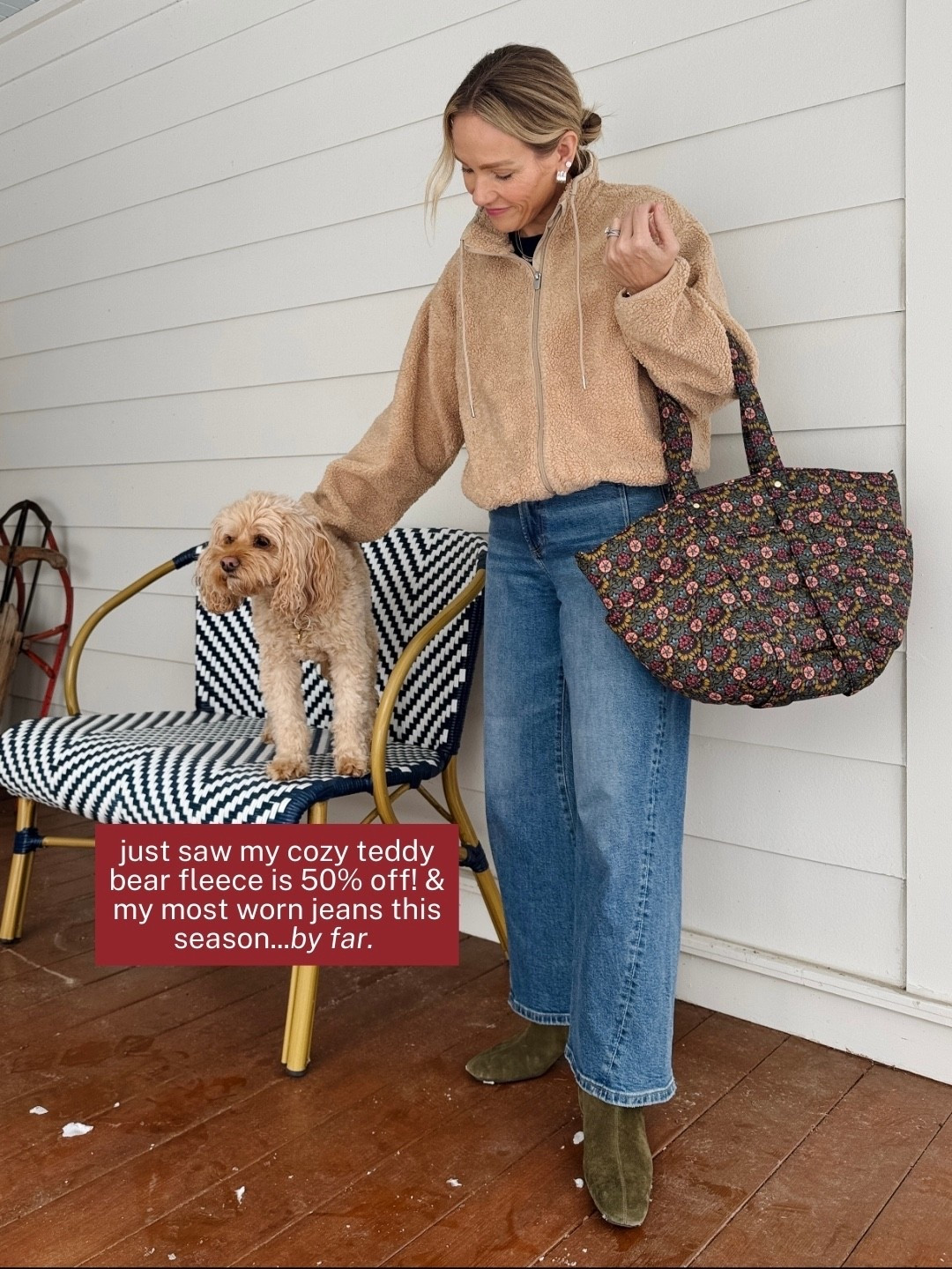 Wearing my regular size small in Athleta jacket, now 50% off, Pistola jeans are a bestseller, wearing my regular size (5'3), J.Crew layering navy tee, Sam Edelman ankle boots are true to size, Clare V Tote bag on heavy rotation lately, Athleta socks, EBY underwer & Pepper Bra, Heaven Mayhem silver earrings ~ xo, Claire 

#LTKSaleAlert #LTKSeasonal #LTKFindsUnder100