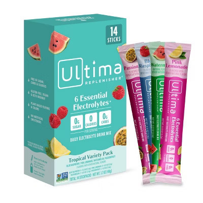 Ultima Replenisher Daily Hydration Electrolyte Stick Packs - Tropical Variety Pack - 1.7oz/14ct | Target