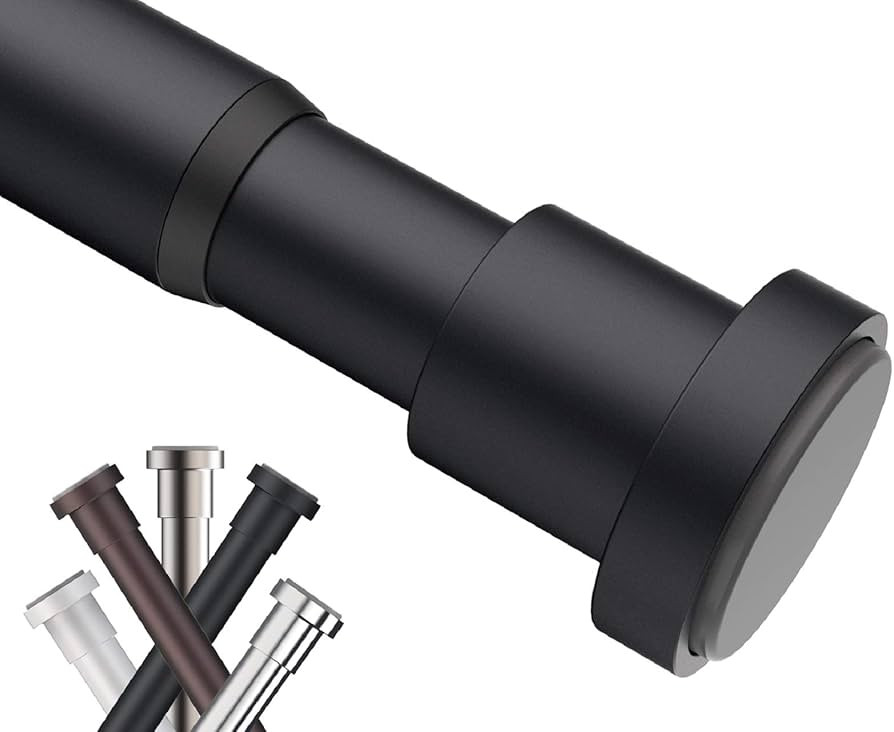 BRIOFOX Tension Curtain Rod 62-105 Inches, Rust-Resistance Shower Curtain Rod for Windows or Door... | Amazon (US)