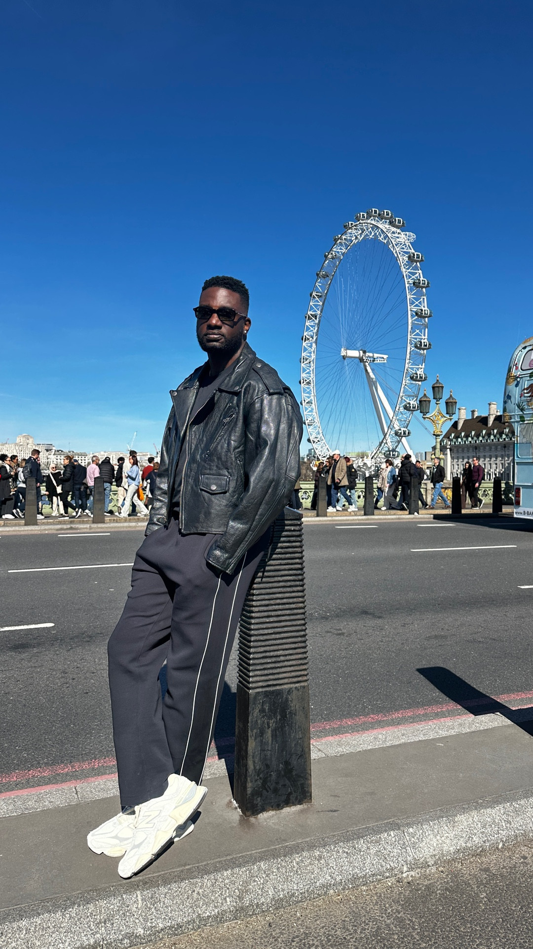 Casual style on the go outfit with a vintage leather jacket 

#LTKMens