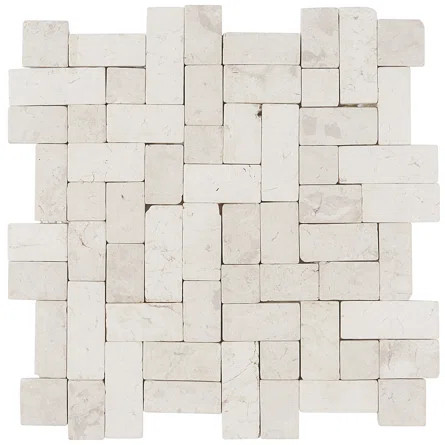 Bond Tile Picturesque Interlocking 11.81" x 11.81" Natural Pebblestone Mosaic Floor and Wall Tile... | Wayfair North America