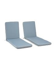 2pk 80x24 Solid T-spun Chaise Outdoor Lounger Cushions | TJ Maxx