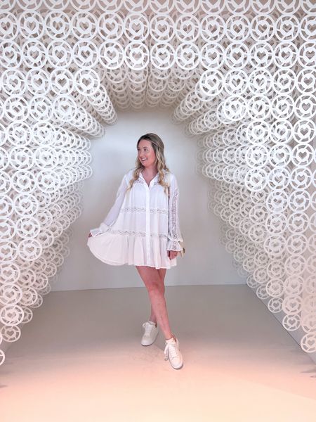 Ltk creator day outfit

White dress. Tularosa. Pearl clip. Hair clip. Summer dress. Vacation dress. Alexander McQueen sneakers. Lace dress. White lace dress. 

#LTKstyletip #LTKparties #LTKtravel