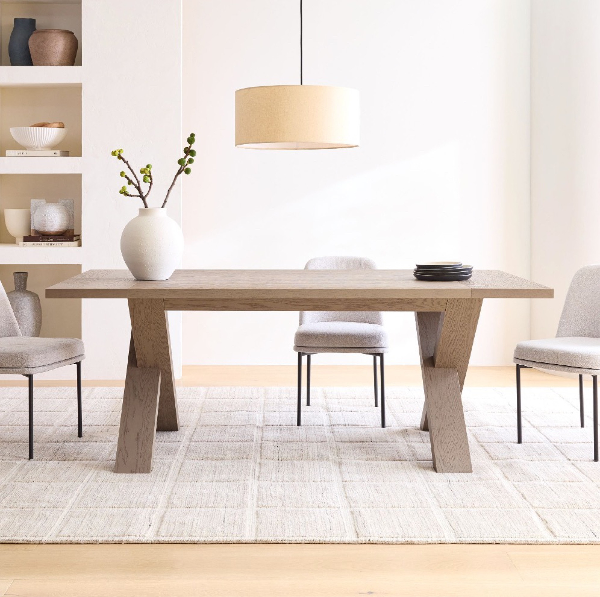 Clearance! 35% off dining table - comes in 3 sizes. Warm washed wood with double x base organic modern style Dupe dupes more affordable option find replica copy cat similar look for less budget friendly affordable cheap cheaper beautiful pretty. Love dupes like these? I share multiple every day in my Facebook group “DAILY DECOR DUPES”

#LTKsalealert #LTKhome #LTKFind