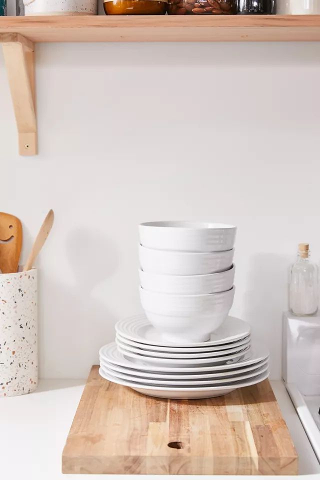 Plaza 12-Piece Dinnerware Set | Urban Outfitters (US and RoW)
